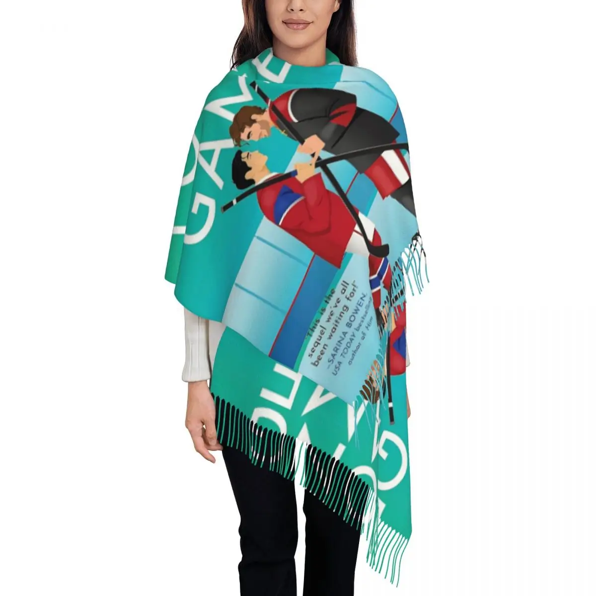 Heated Rivalry Shawl Wrap for Ladies Warm Large Soft Scarf Canadian TV Show Pashmina Shawl Scarves