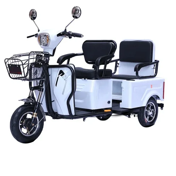 Semi-closed hauling semi-top load Electric motorcycle cargo three-wheeled car electric tricycle