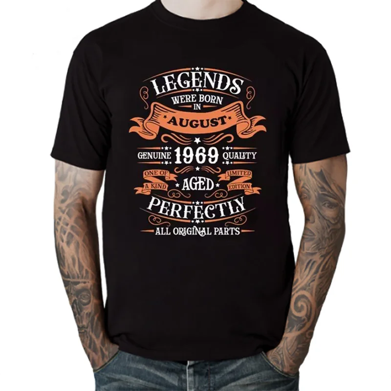 Legends Born in 1969 Aged Perfectly November September October December January Febuary March April May June July August T Shirt