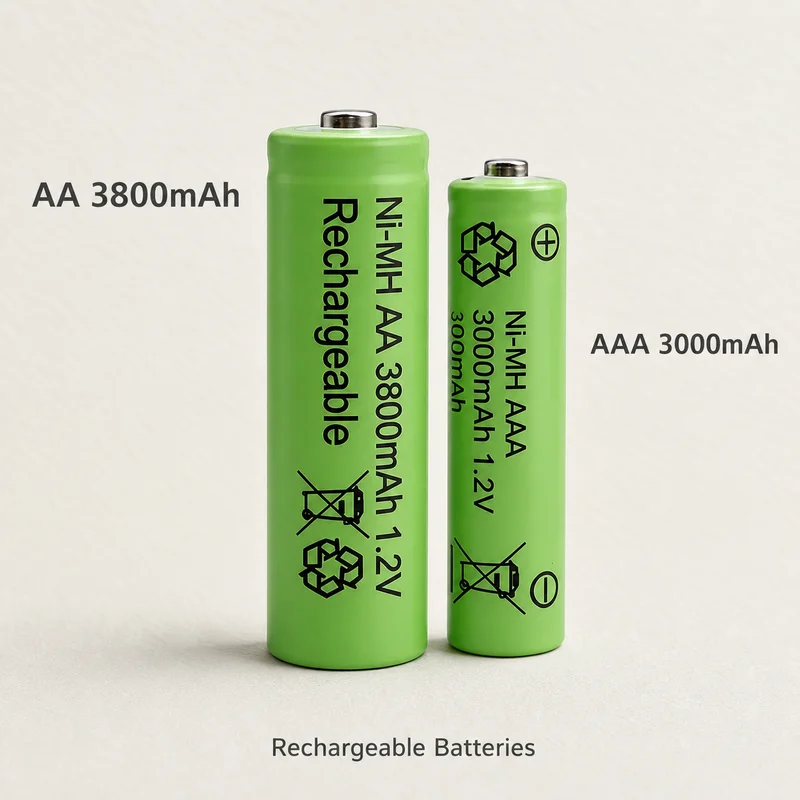 Ni-MH Rechargeable AA AAA Batteries 1.2V, 3800mAh AA 3000mAh AAA Low Self-Discharge Cells For Camera Toys Flashlight Use