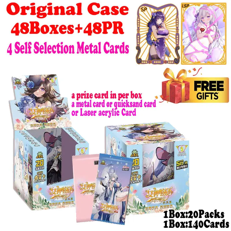 

Newest Case Wholesale Goddess Story NS-5M09 Waifu Global Trading Collection Card ACG TCG Hobbies Gift