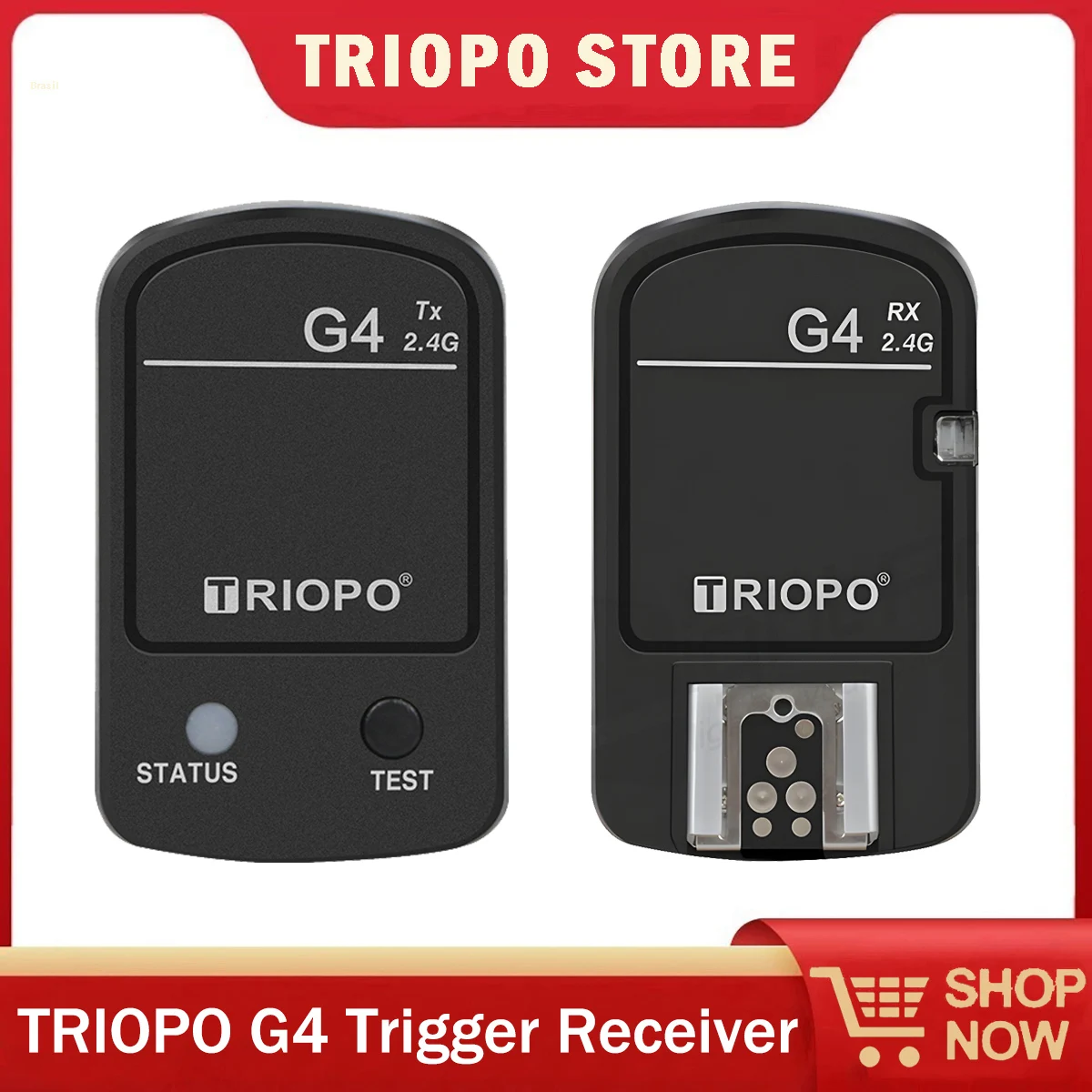 

TRIOPO G4 2,4G беспроводной триггерный приемник вспышки с универсальным горячим башмаком для Canon Nikon Sony Fujifilm Pentax Panason