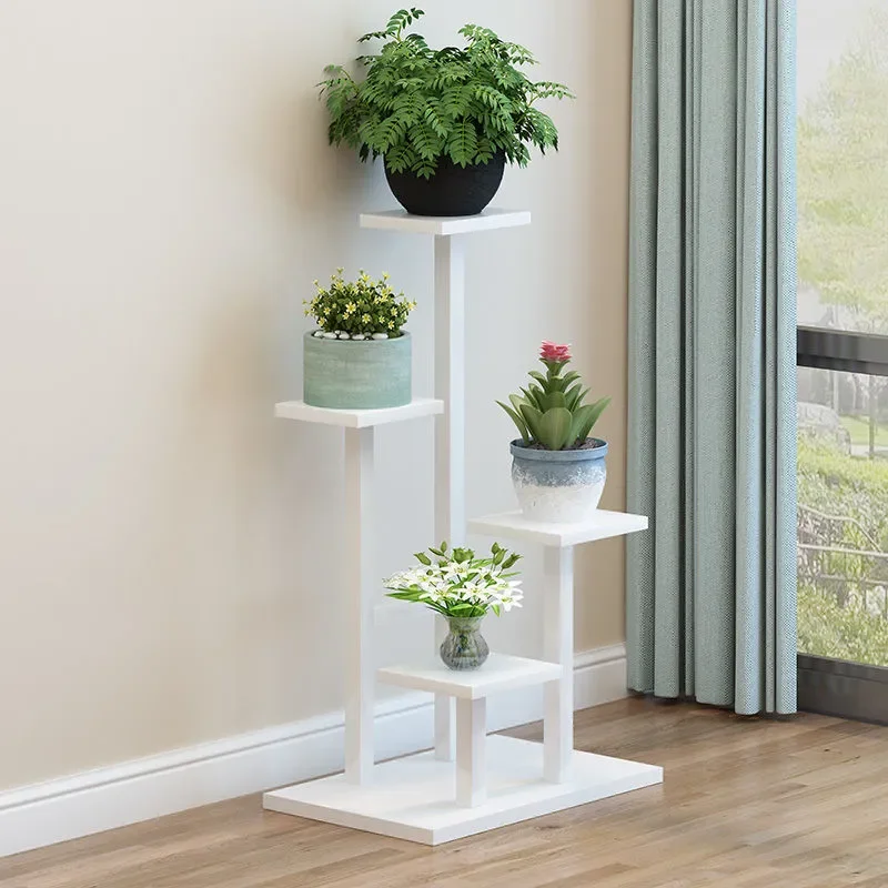 Suporte de vaso de flores múltiplo Suporte de planta Plantador Rack Organizador de armazenamento Display para interior, casa Decoração de jardim