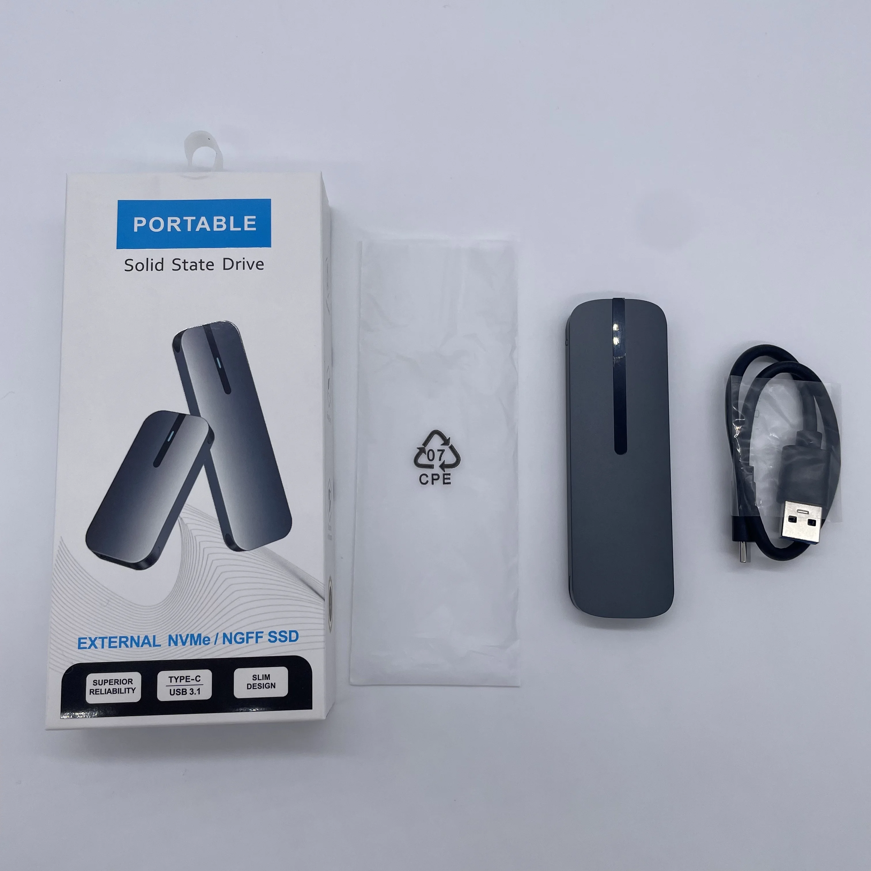 Portable M.2 NGFF SSD PSSD 256GB 512GB 1TB Disque Dur Externe Ssd High - Speed Data Transfer for Phone