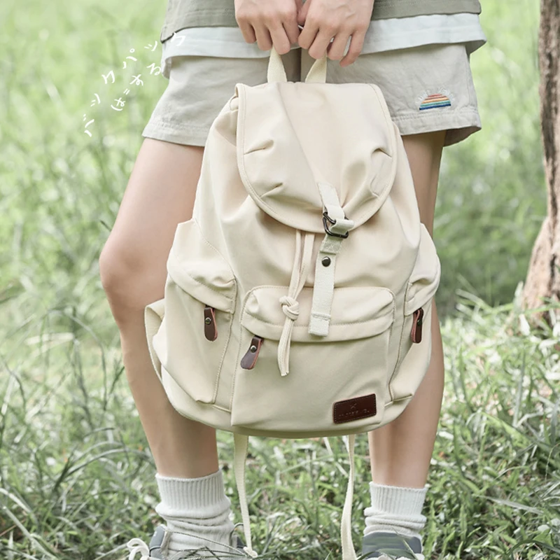 Canvas-Rucksack für Reisen, leicht, Laptop, Umhängetasche, Outdoor, Wandern, Klettern, Radfahren, Taschen, College-Computer, Wochenend-Schultasche