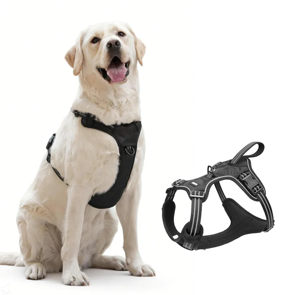 

Dog Chest Harness - Dual-purpose for Car Towing and Large-Medium Vehicle Safety Anti-Skid Dog Harness