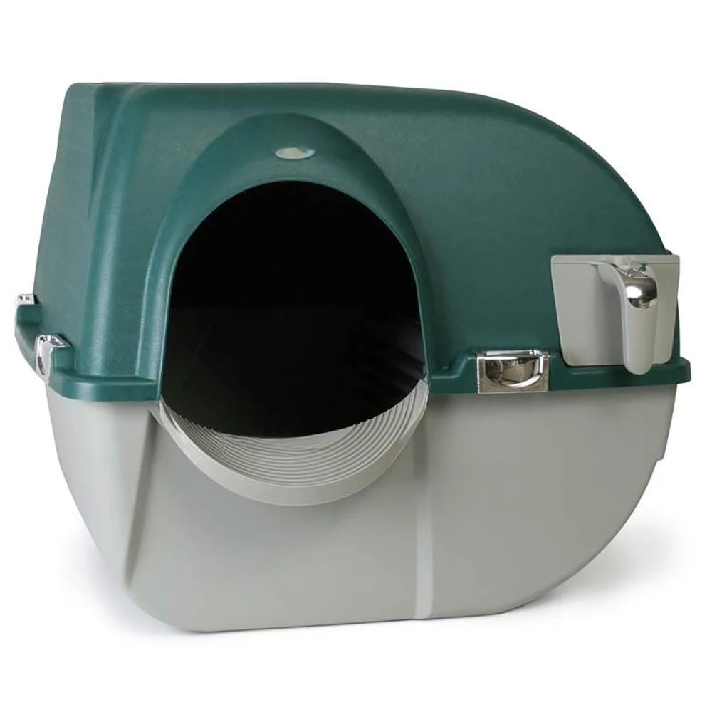 

VMRA20-1-PR Premium Roll 'N Clean: Большой самоочищающийся лоток для кошек с интегрированной ступенькой и уникальной системой просеивания, индивидуальная комплектация