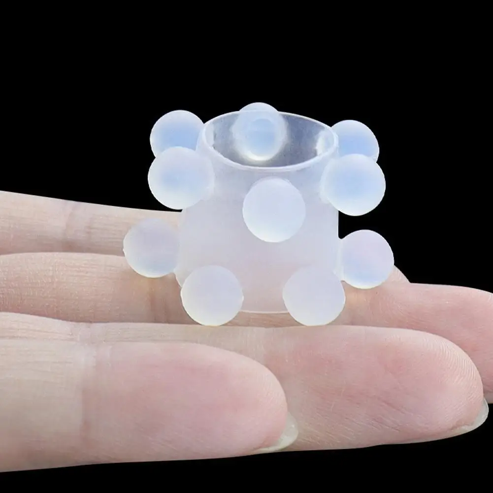 دائم TPE سيليكون القضيب الدائري الخرز البظر تحفيز القلفة تصحيح خواتم الديك تأخير القذف G-بقعة تدليك لعبة الجنس #2