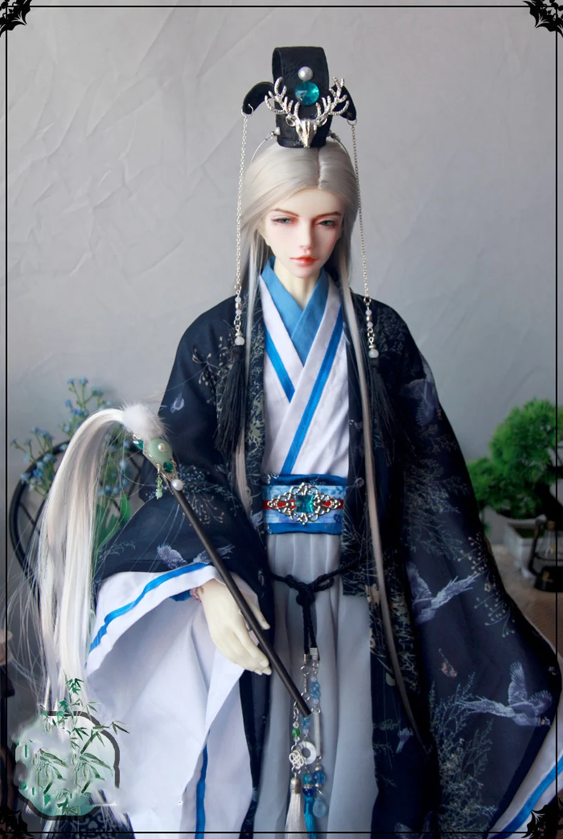 Ropa BJD a escala 1/3, disfraz antiguo, trajes de samurái Hanfu para BJD/SD Longhun73 SSDF, muñeca tío fuerte C1878