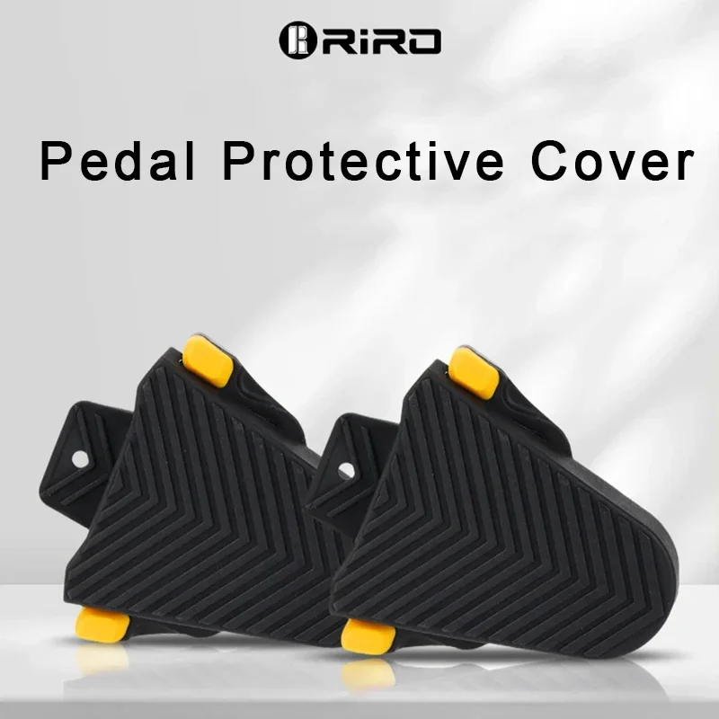 RIRO Road Bike Cleats Pedal Lock Plate Bicycle Pedal Protector Cover Flat Pedal Converter for SPD/LOOK System Cycling Parts