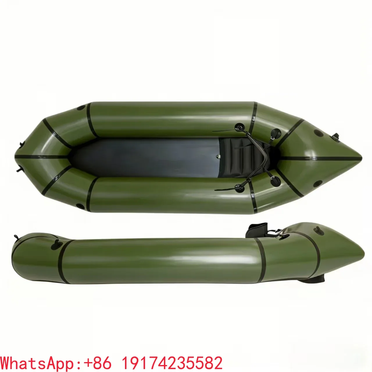 Cheap Ultralight 210D TPU Inflatable Calm Water Packraft for Adventure