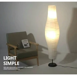 Paper Style Floor Lamp Shade 117cm Tall Standing Lamps Cover Lampshade for Living Room Home Bedroom Contemporary Floor Lamp