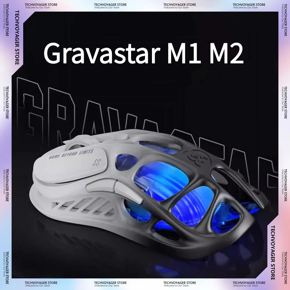 For GravaStar M1 M2 Gaming Mouse Magnesium Alloy Hollow Desi