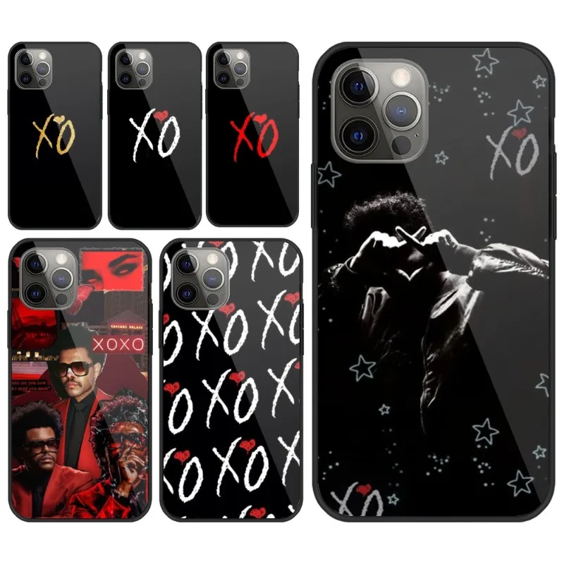 Weekend XO Mobile Cell Phone Case for iPhone 15 14 13 12 11 XS X 8 7 6 Plus Mini Pro Max SE 2022 PC Glass Phone Cover Funda