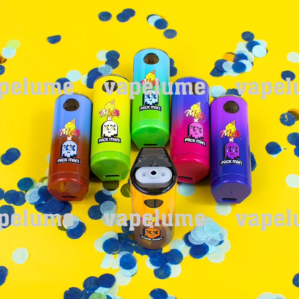 

Melt Empty Disposable Vape USB Charging Preheat Screen Packman Pen 350mah Battery Electronic Cigarette NO LIQUID Machine Case