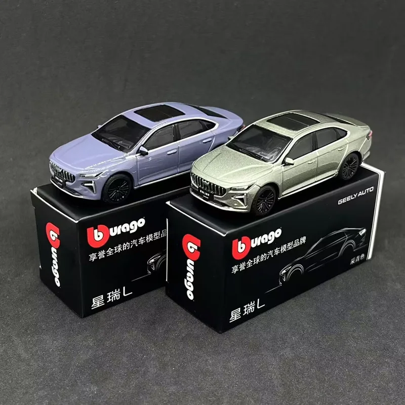 

Bburago 1:64 Geely Preface Coupe, модель автомобиля из сплава, литая под давлением металлическая миниатюрная масштабная модель автомобиля, коллекция моделирования, подарок для детей