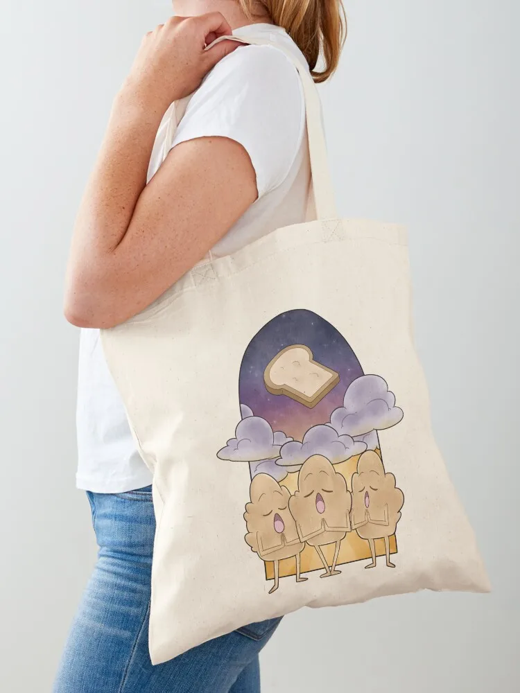 Divine Toast Tote Bag Canvas stote bag canvas tote hand bag large size bags Canvas Tote