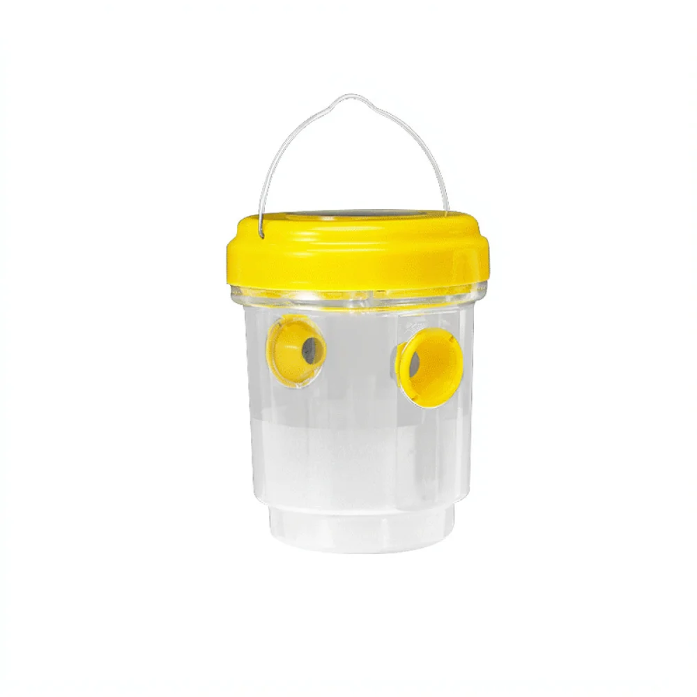 Wasp Trap Catcher Outdoor Bee Fly Repellent Device For Farm Orchard Garden Insect Control Yellow Plastic Tool