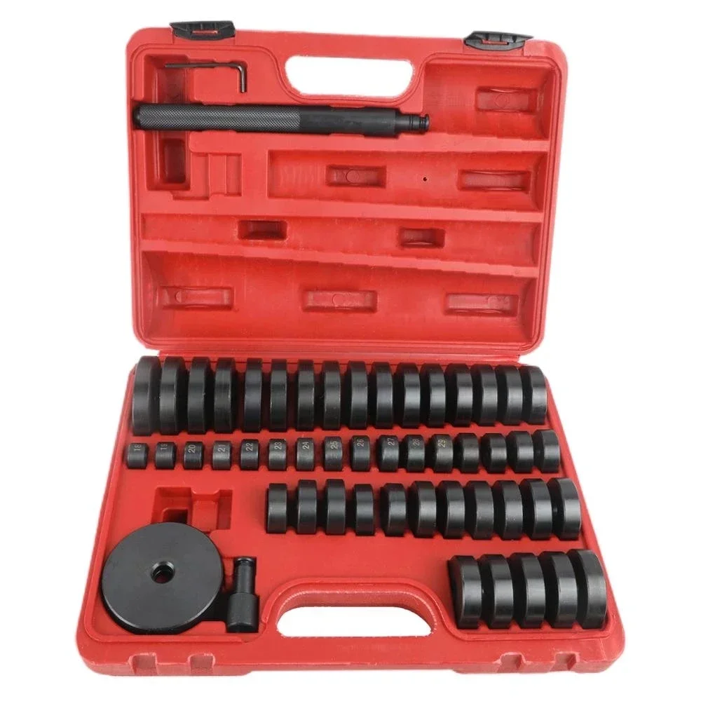 52pcs 18-65mm Bushing Disc Bearing Seal Driver Pressure Disc Tool Set Driver Kit Car Repair Tool