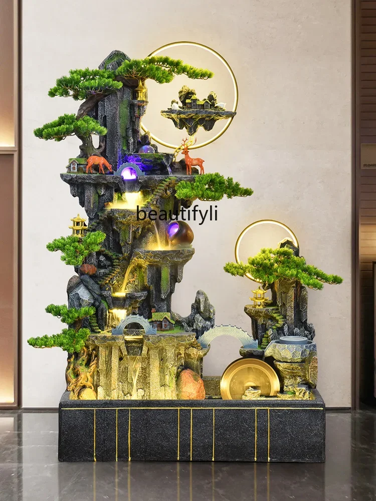 

Chinese Flowing Water Ornaments Restaurant Landscape Rockery Home Hotel Club Entrance Decoration Gift