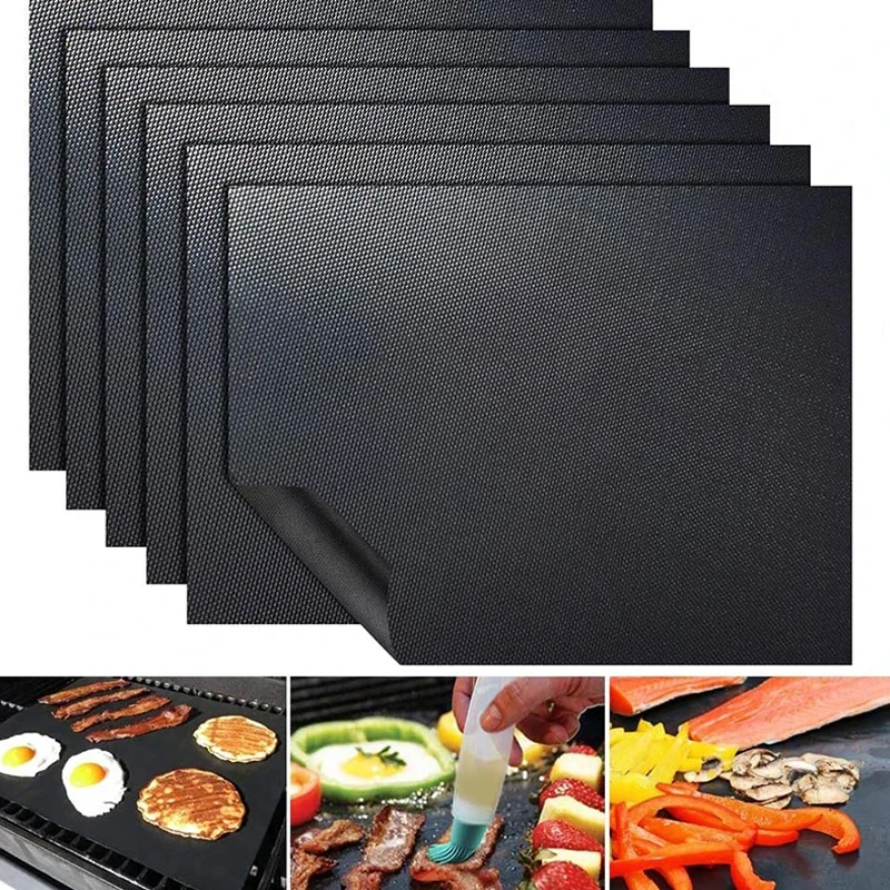 1pc Grill Grill matte Grill Outdoor Backen Antihaft-Pad wieder verwendbare Koch platte für Party Grill matte Outdoor-Grill