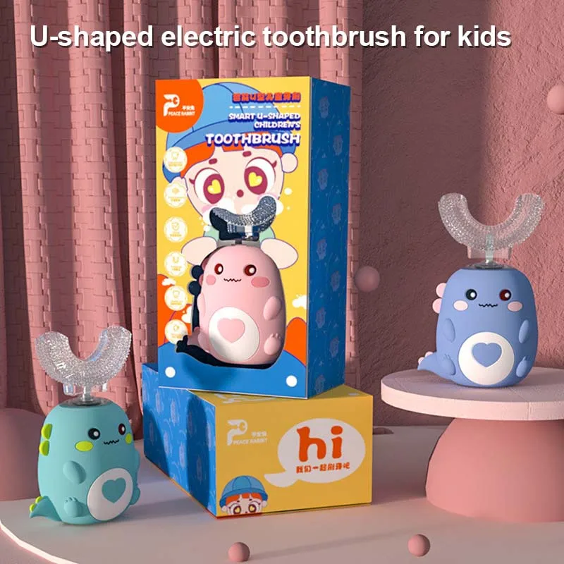 

Wireless Charging Automatic Toothbrush Travel Home Dual Use 360 Teeth Whitening Silicone Electric Toothbrush IPX7 for Children