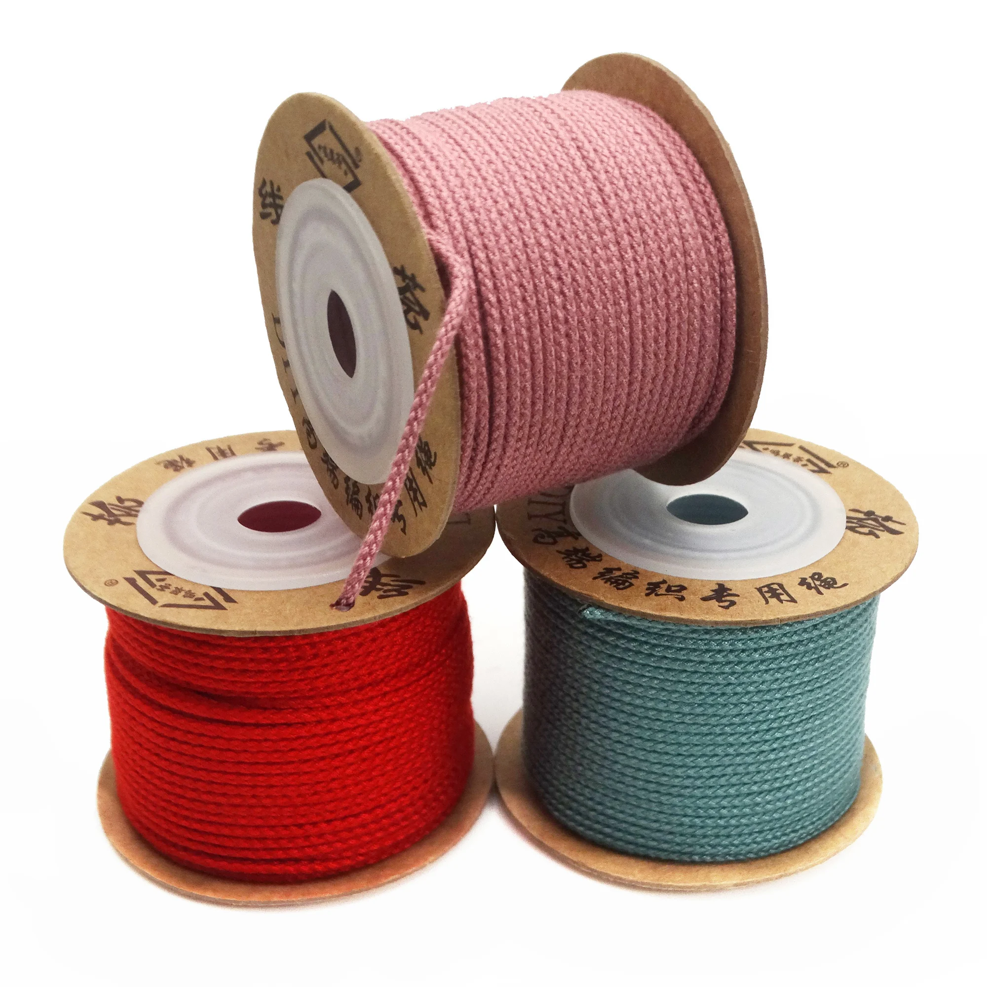 Jewelry thread DIY bracelet rope Cotton thread woven rope 1.5mm20meter/roll colored strands line woven yarn strong and beautiful