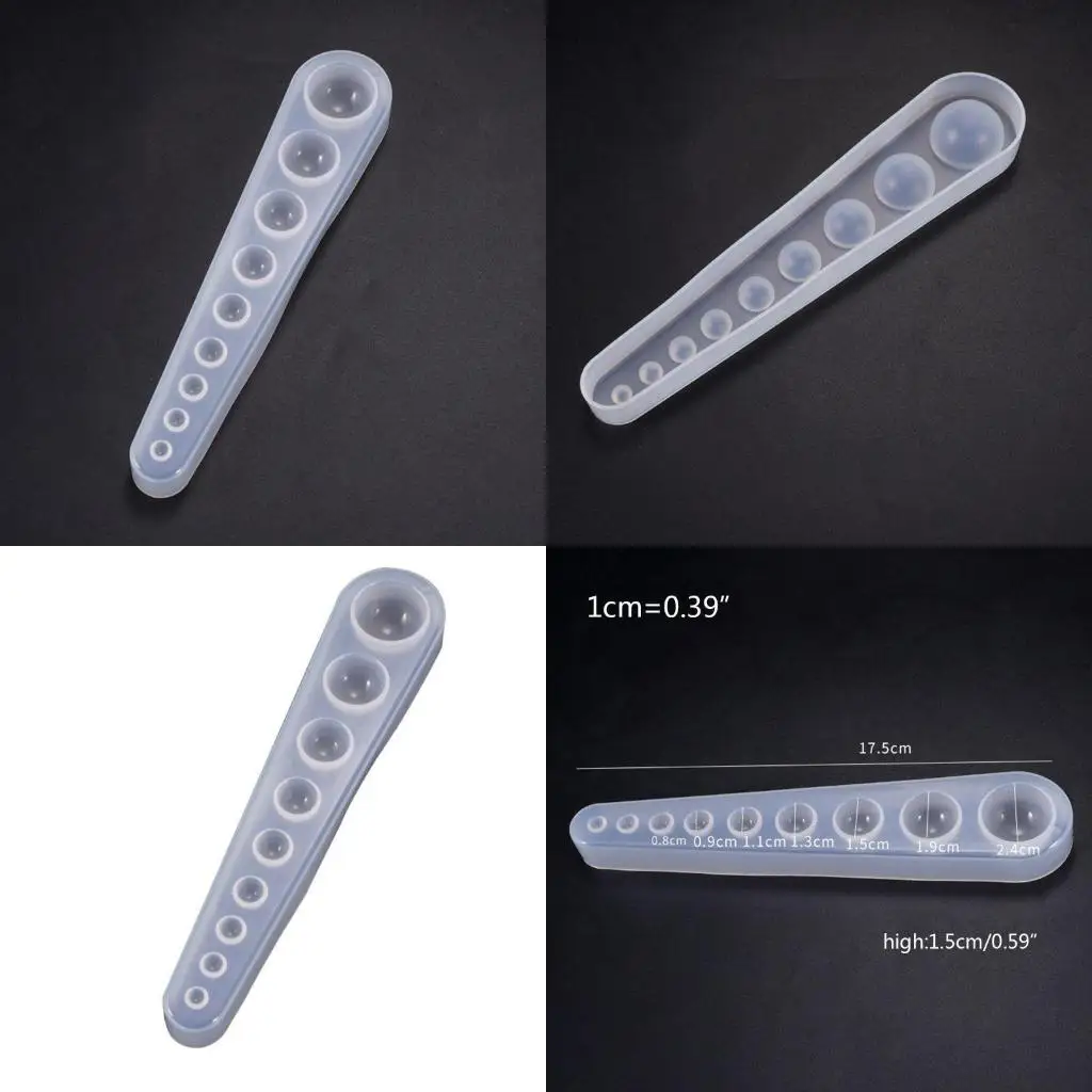 Round Ball Pendant Resin Molds UV DIY Multi-standard Collection Molds