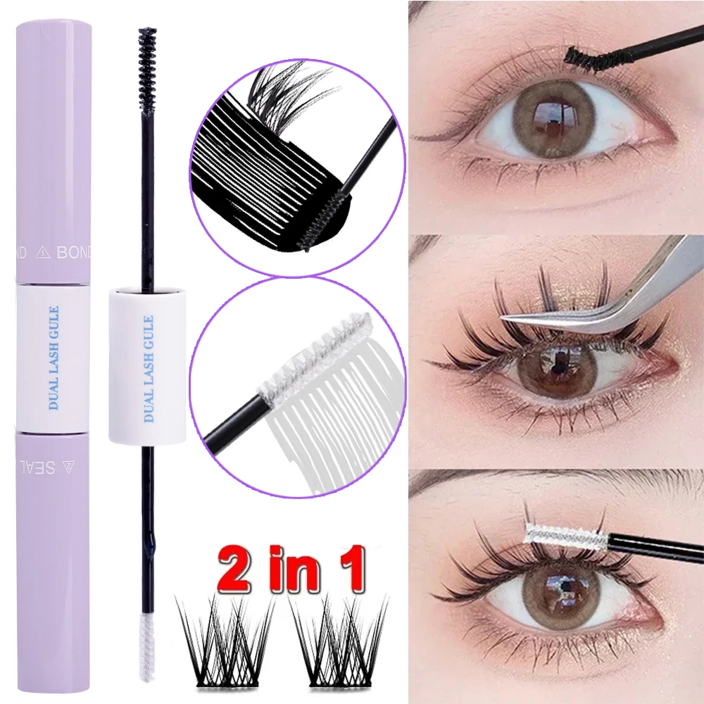 Colle pour faux-cils longue durée, séchage rapide, étanche, grappes individuelles, extension de cils arina