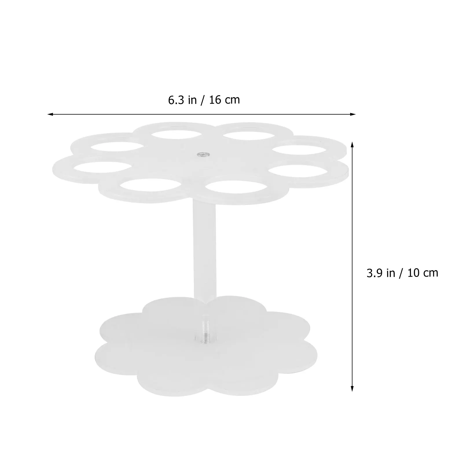 

8 Hole Acrylic Ice Cream Cone Rack Transparent Sturdy Display St Picnic Party Accessory Mini Dessert Cone Holder