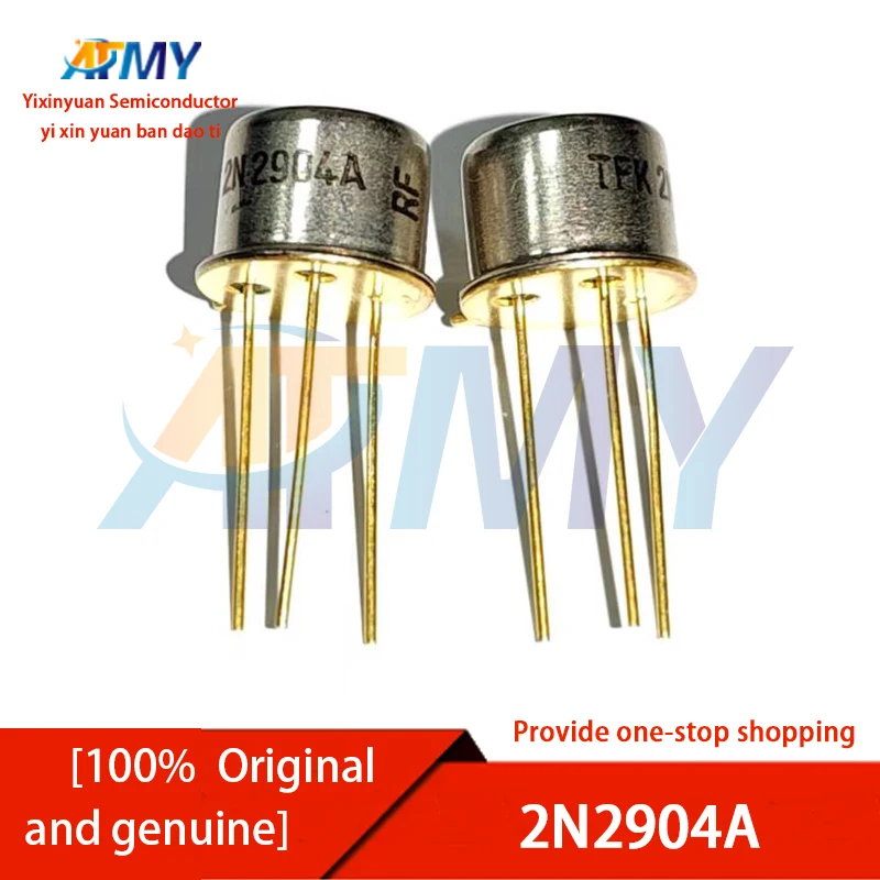 Pack of 10 Transistors 2N2904 2N2218 2N2218A 2N2904A CAN3 Gold-Sealed Plug-In TO-39 Type for Electronic Projects