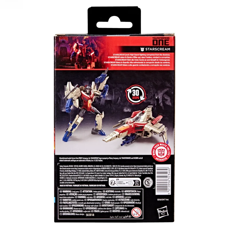 

Оригинальная фигурка-трансформер Starscream серии SS - подвижная экшн-фигурка по мотивам G1, фильмов, мультфильмов и аниме