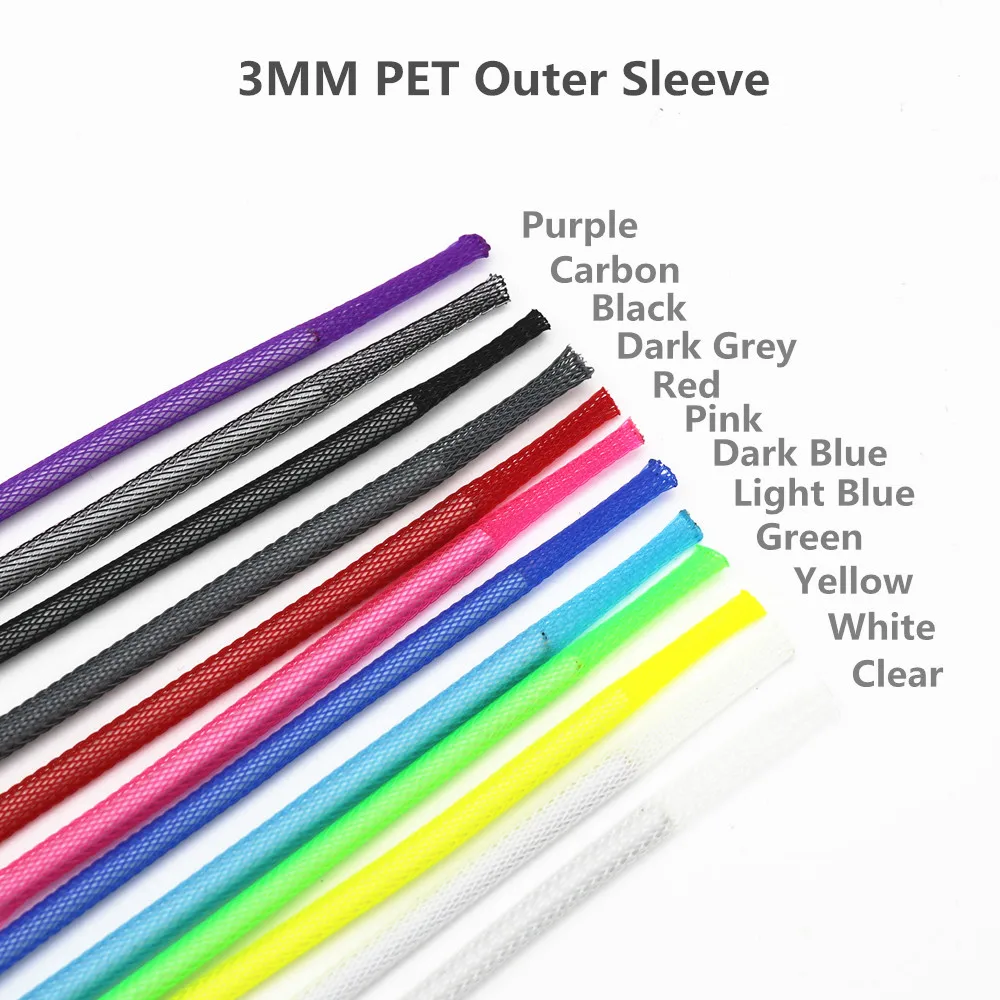 Custom Colorful YC8 Straight Double Layer Sleeved Mechanical Keyboard Cable USB to Type C Mini Micro Data Cables with Aviator