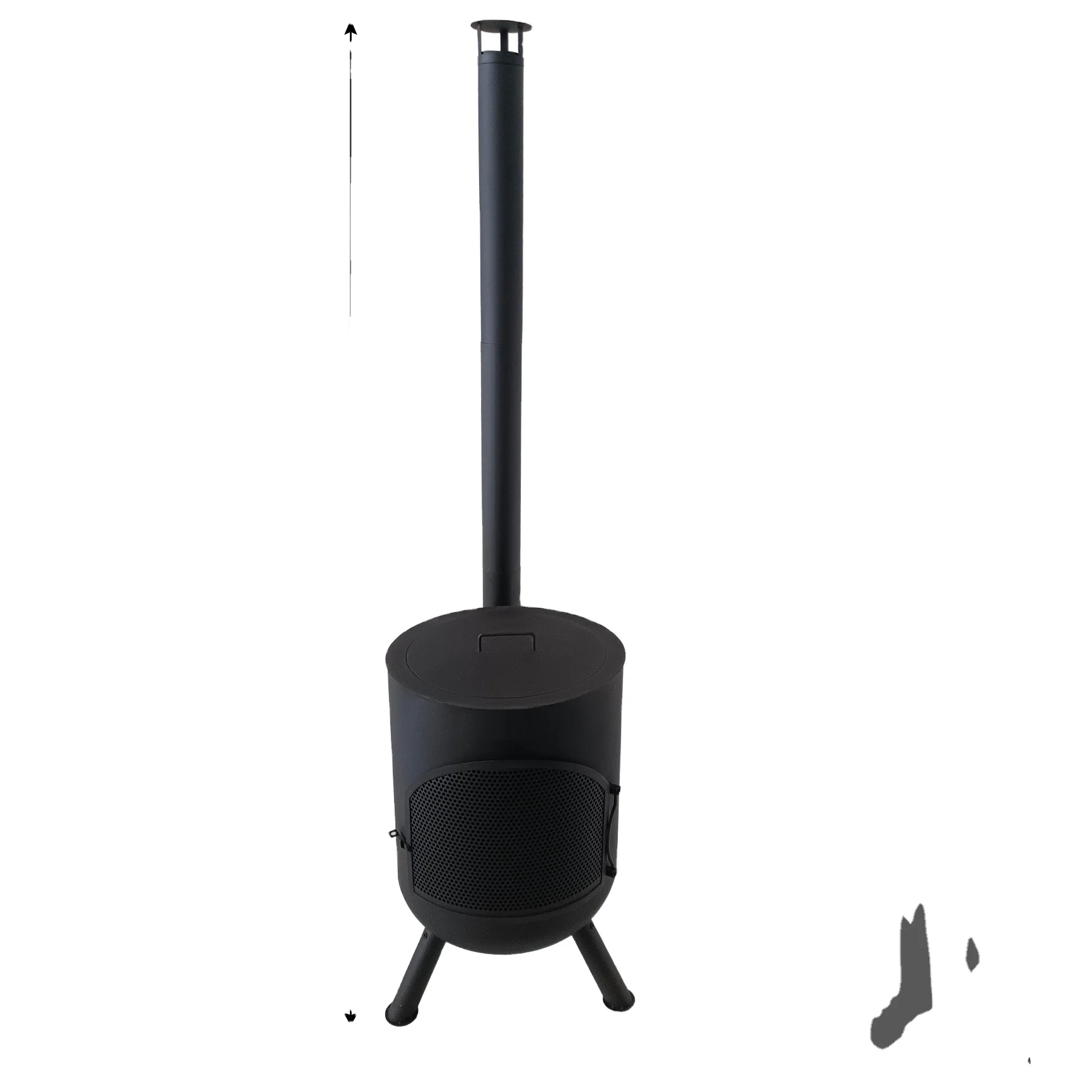 On Sale 2 In 1 Multifunctional Porchbbq Trailer With Porch Wood Burning Squarefireplace With Folding Legs