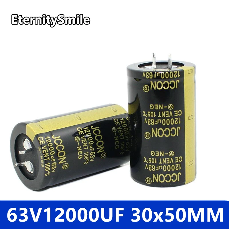 12000UF63V 30x50MM Inverter Capacity 63V12000UF Electrolyte Capacitor 63V Oxygen Capacitor For Hifi Amplifier Low ESR