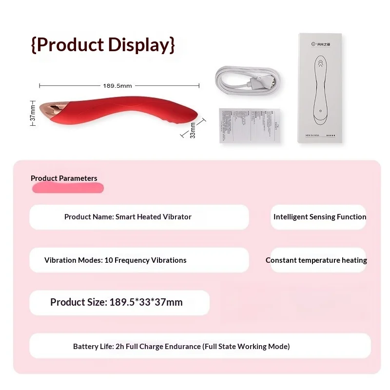 Сенсорный переключатель, выдвижной свободно нагреваемый вибратор AV, женская секс-игрушка