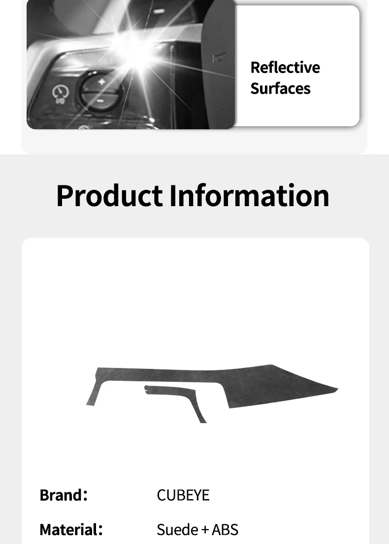 Für BMW F30 F32 F34 Mittelkonsole Armaturenbrett und Instrumententafel Verkleidungsaufkleber Auto-Innentuning-Zubehör aus Alcantara – Detail 3