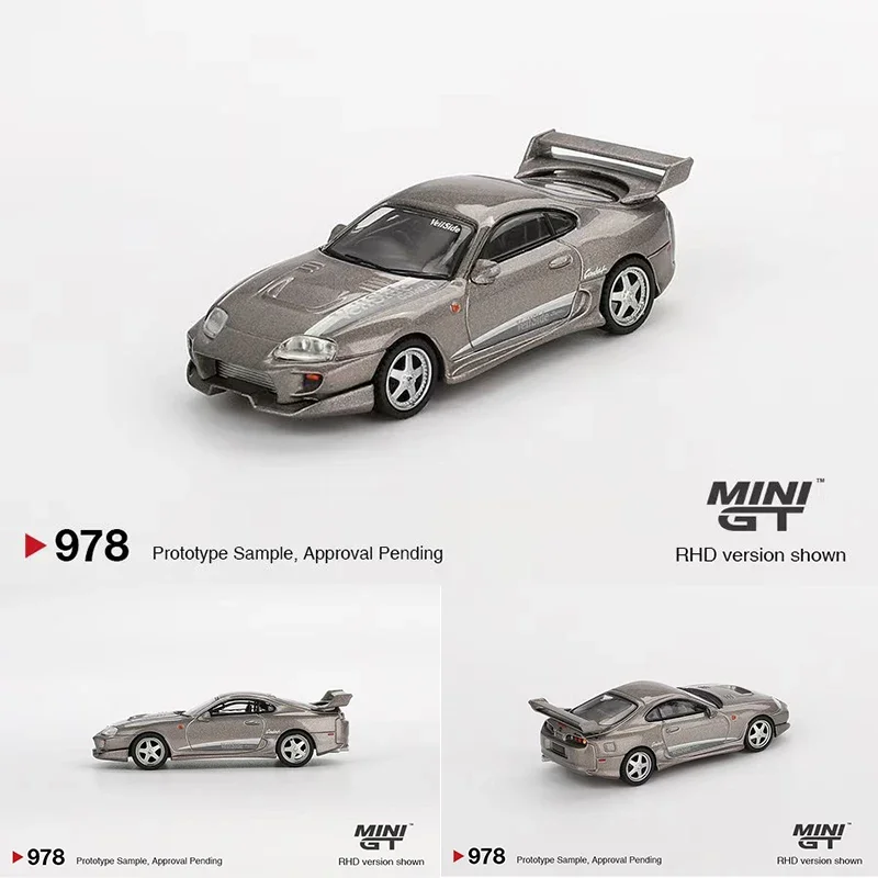 PreSale MINIGT 978 1:64 Toyota Supra VeilSide Combat V-II Combat Grey Diecast Diorama Car Model Toys