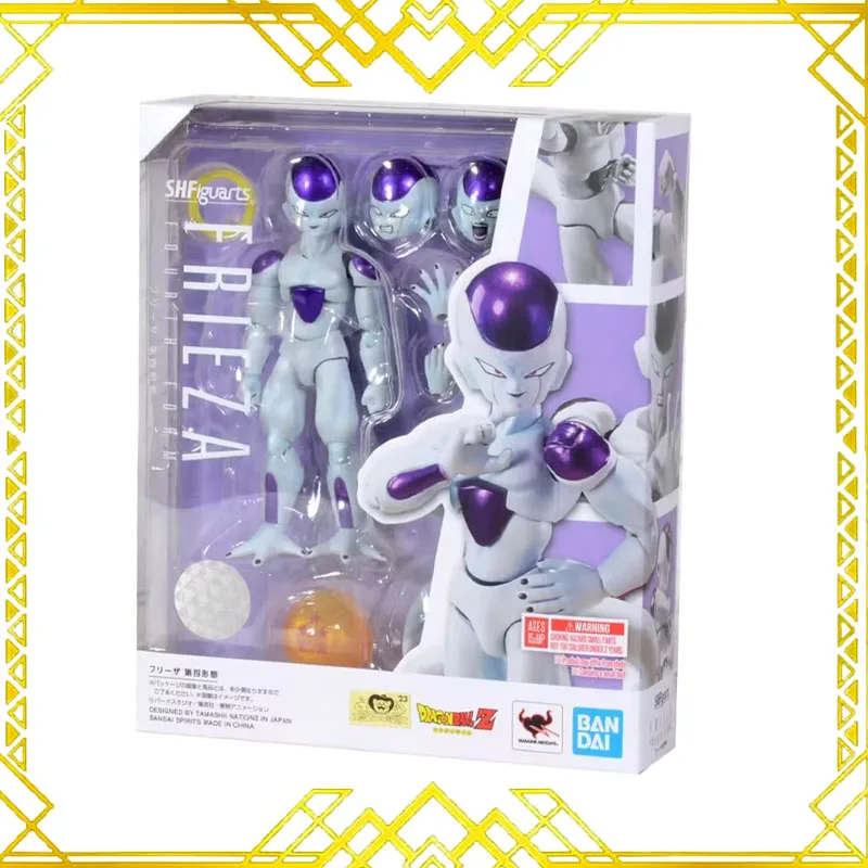 Bandai Dragon Ball SHF Frieza Final Form Doll Joints Movable Collection Model Toy Anime Fourth Form Frozen Doll