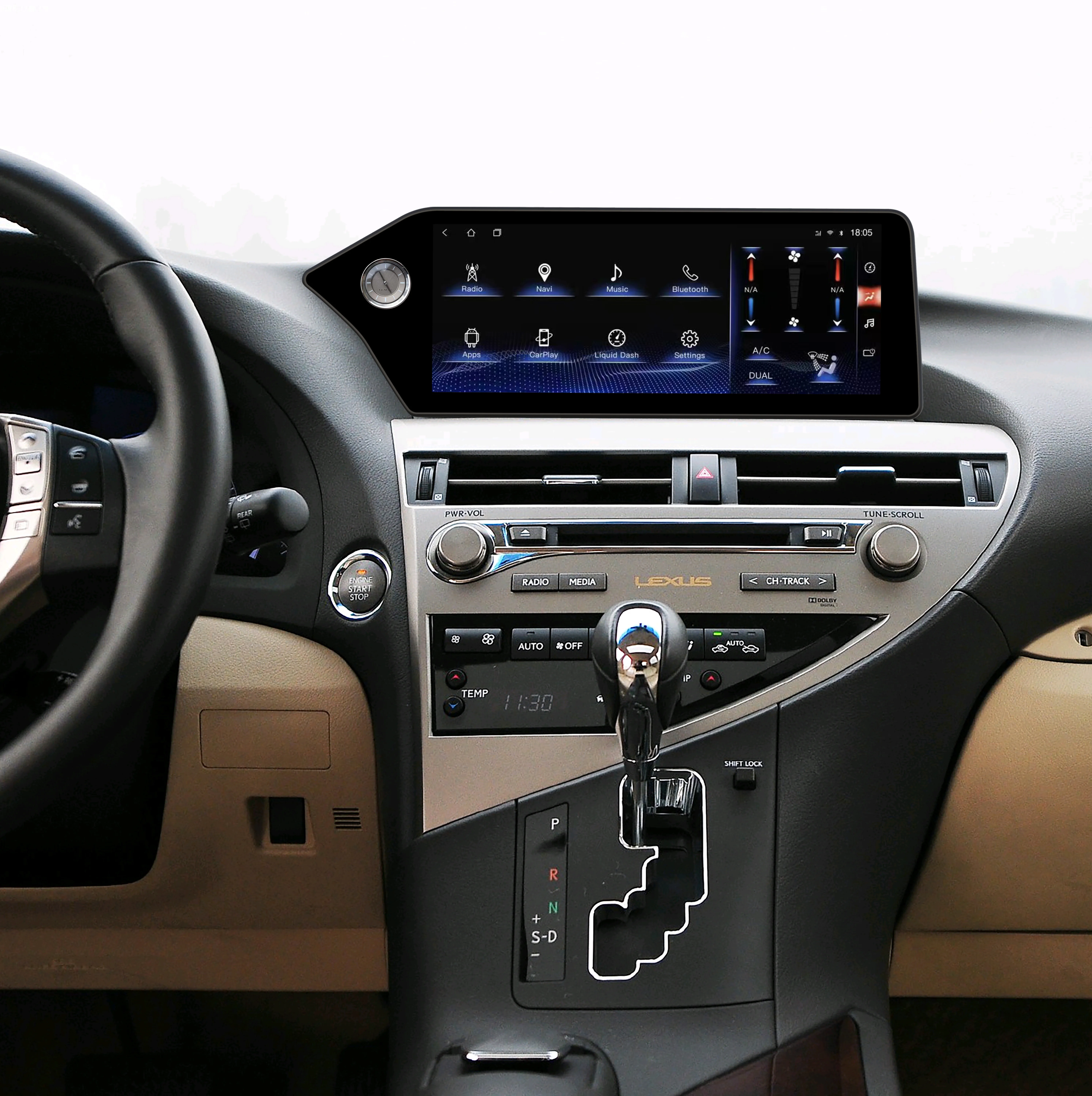12.3 Inch Touch Screen Android Car Radio DVD Player for LEXUS RX270/350 2008-2014 UPGRADE to 2023 Car Radio Head Unit
