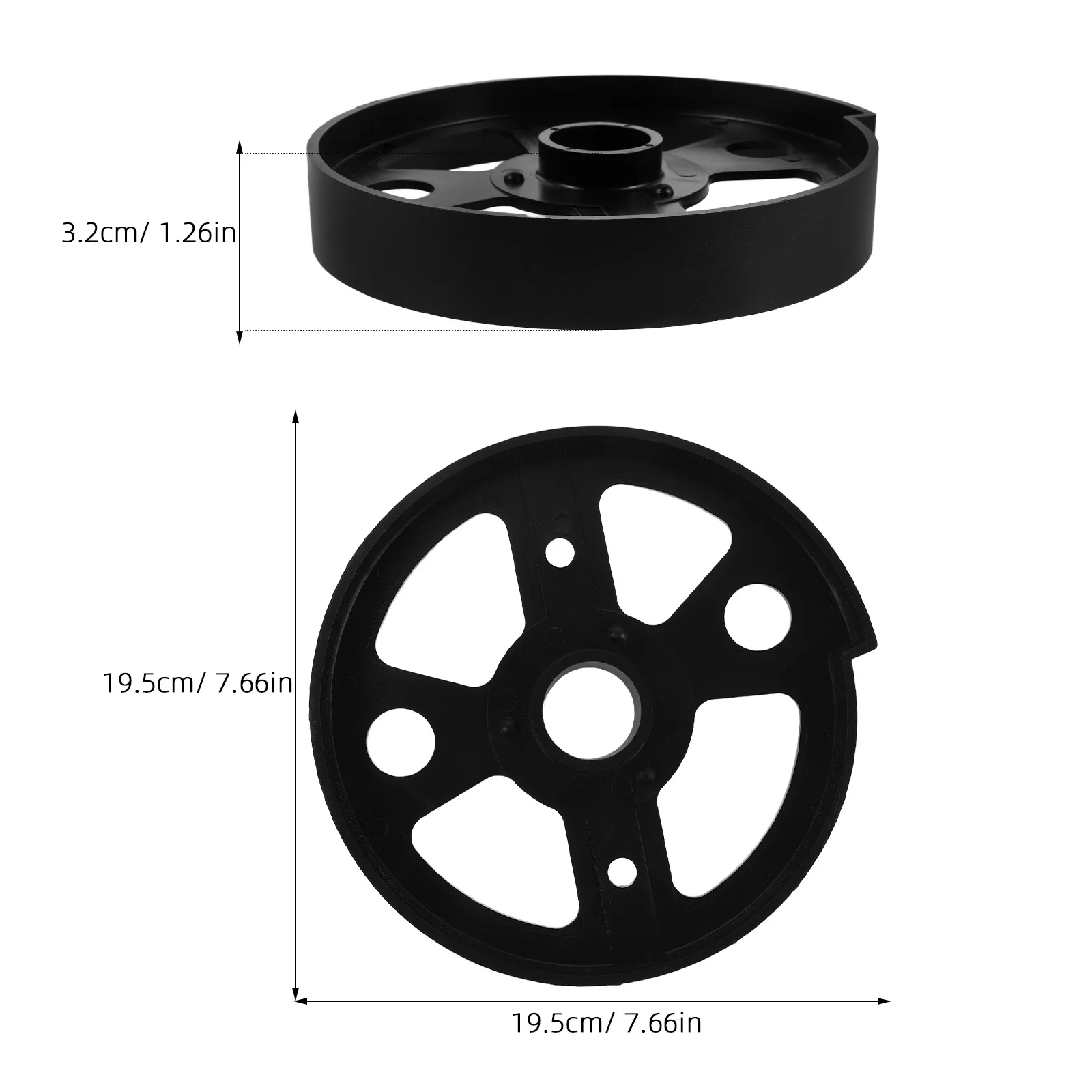 Puleggia per porta scorrevole in nylon per un funzionamento stabile e fluido - Parti di ricambio per accessori per porta del garage nere compatibili con