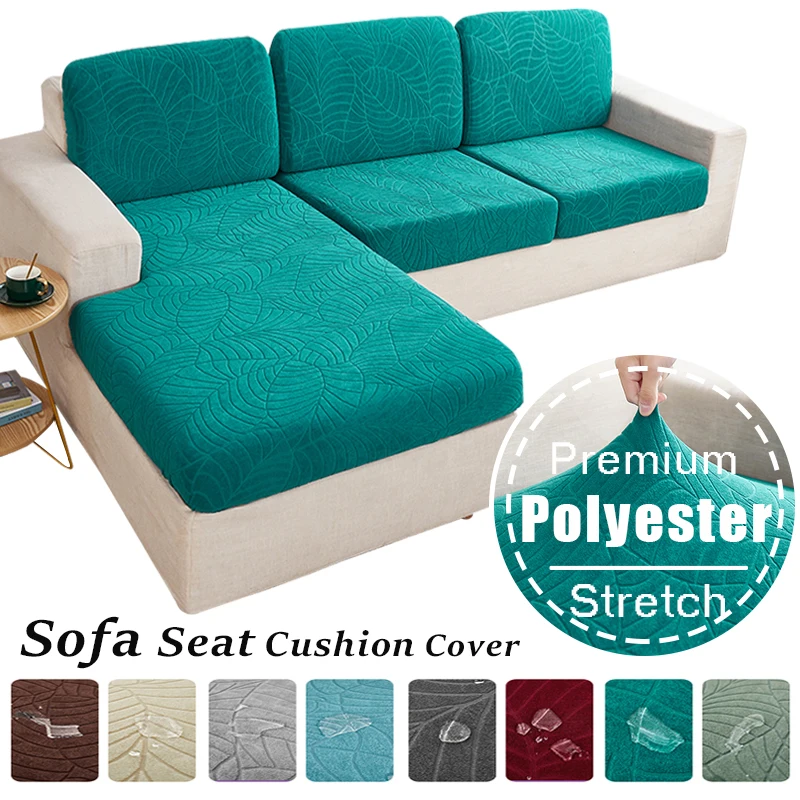 Waterproof Jacquard Sofa Seat Cushion Cover For Living Room Furniture Protector Couch Chaise Longue Sofa Armchair Seat Slipcover