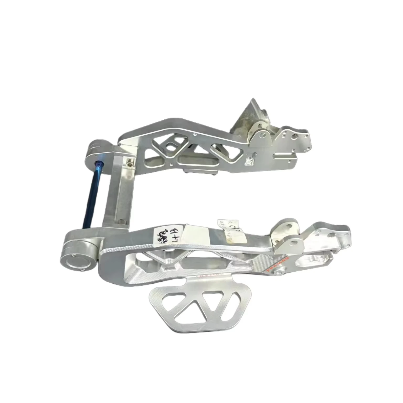 hollow track version numerical control aluminum alloy electric motorcycle accessories lower rocker arm & flat fork