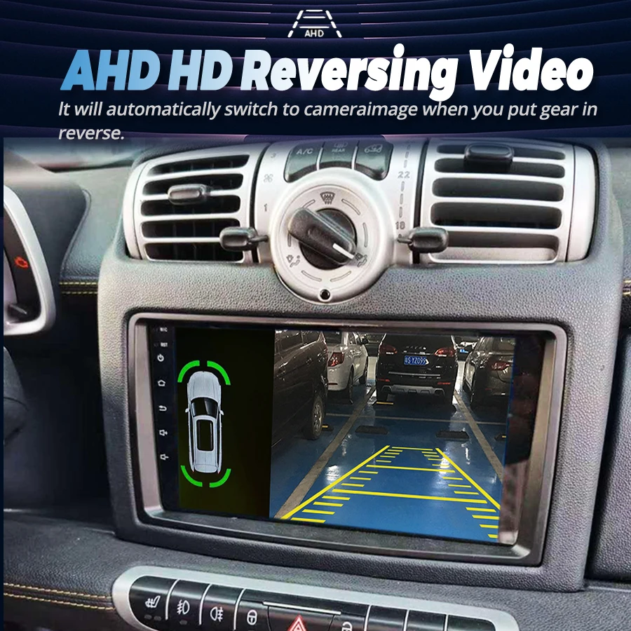 128GB أندرويد 14 AI صوت CarPlay راديو السيارة ستيريو لبنز سمارت فورتو W451 2006-2009 نظام تحديد المواقع نافي مشغل فيديو الوسائط المتعددة السيارات HU