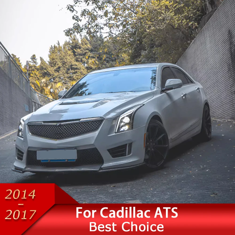 

Car Lights for Cadillac ATS 2014-2017 LED Auto Headlight Assembly Upgrade Bifocal Lens Dynamic Signal Lamp Exterior Accessories