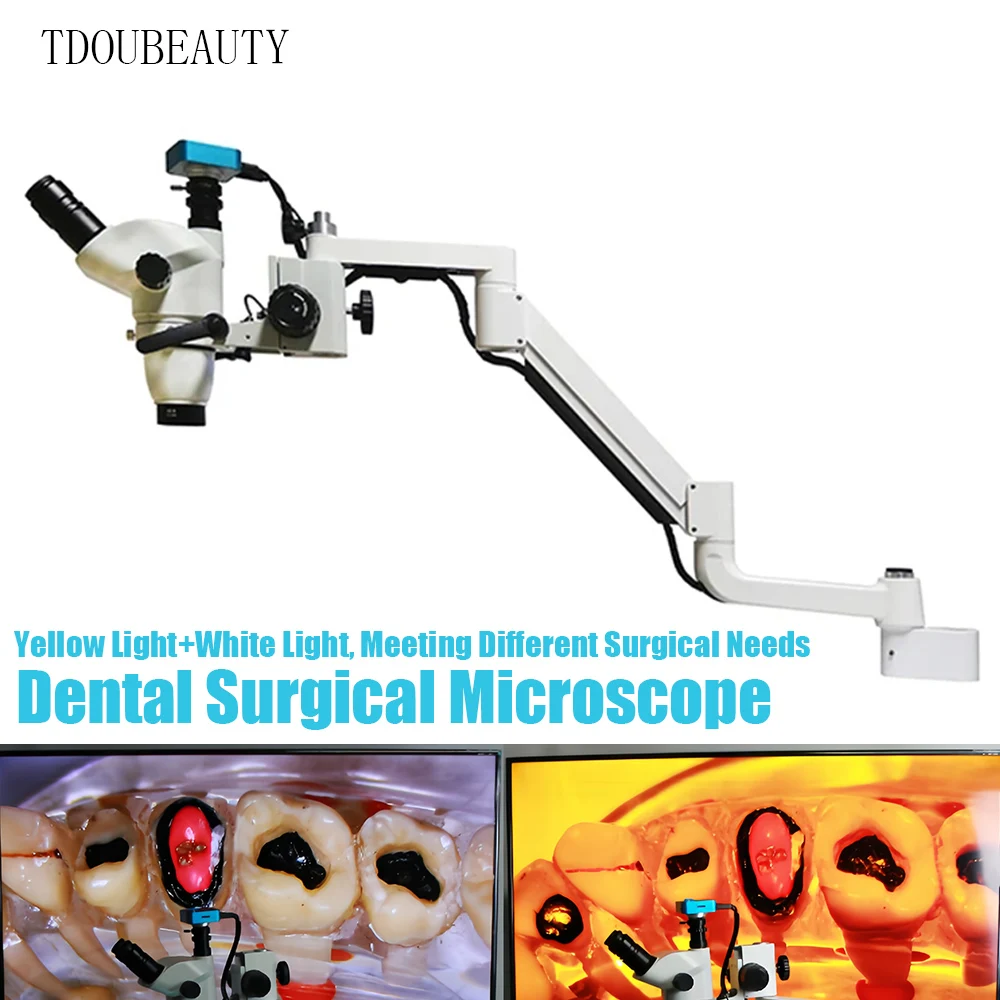 6,5X ~ 55X przenośny chirurgiczny mikroskop endodontyczny do jamy ustnej ciągły zoom 16 milionów pikseli szpitalny mikroskop operacyjny stomatologiczny