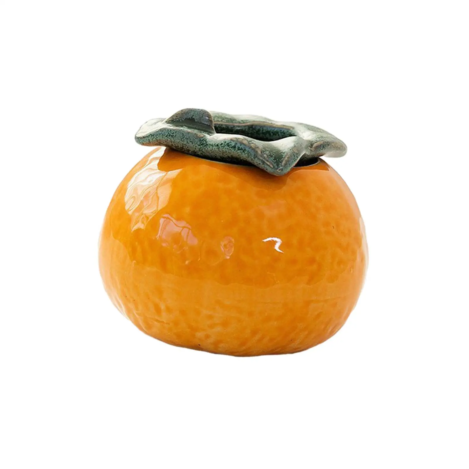 Flower Pot Ceramic Orange Shape Cute Birthday Gifts Desktop Ornament Bonsai Pot