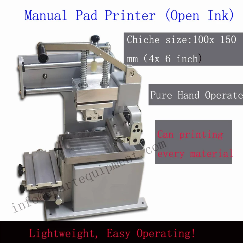 Hand Operation Universal Printer For Every Material Open Inkwell Manual Pad Printing Machine Factory