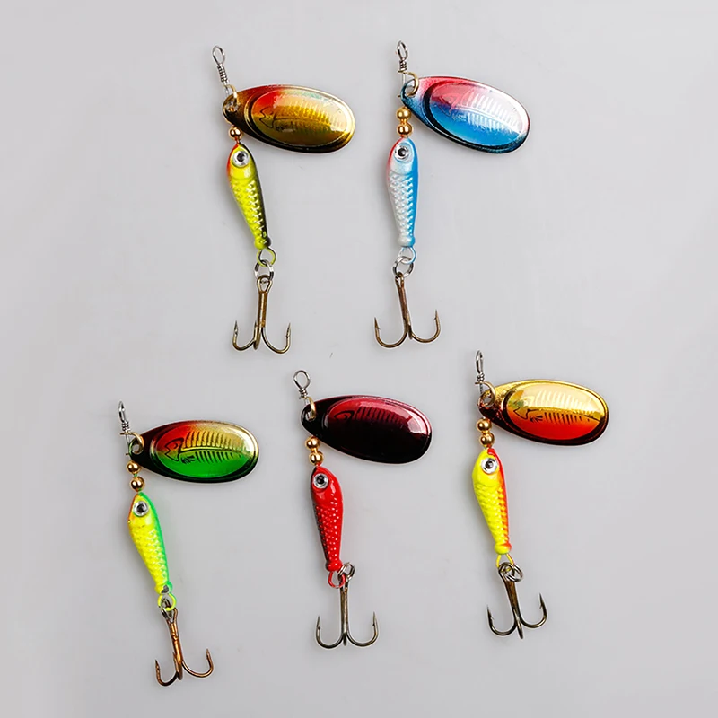 

Fishing Spinner Bait 9g Spoon Lure Metal Baits Treble Hook Artificial Fish Wobbler Feeder Carp Spinnerbait Metal Sequins