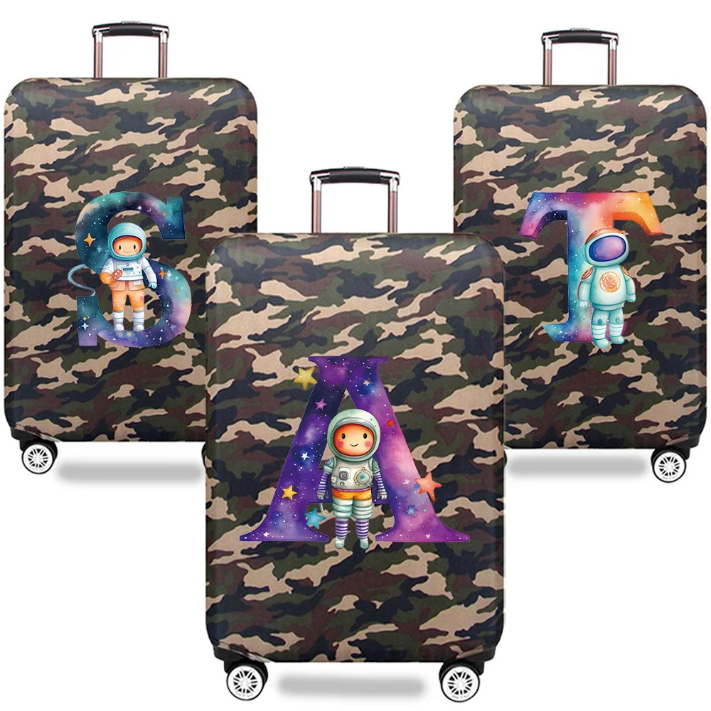 

New Luggage Cover Camouflage Style Travel Accessories Protective Case 18-32inch Trolley Box Astronaut Letter Series 2025 New